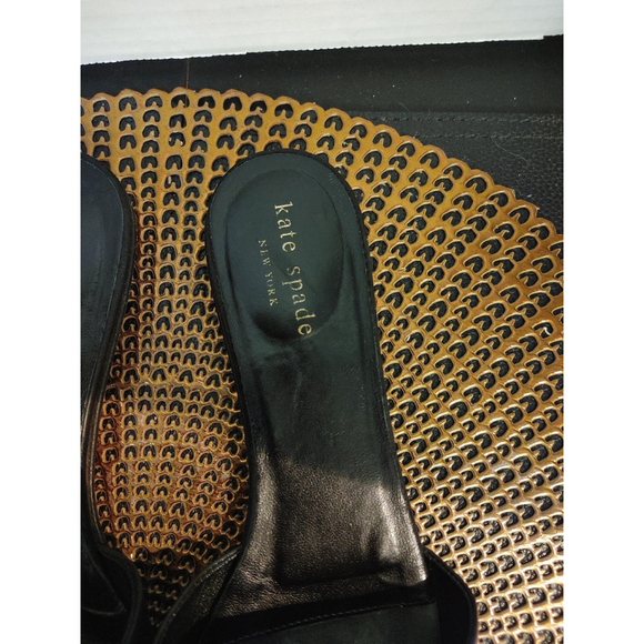 Kate Spade Leather & Suede Slides Size 8 - Picture 3 of 6